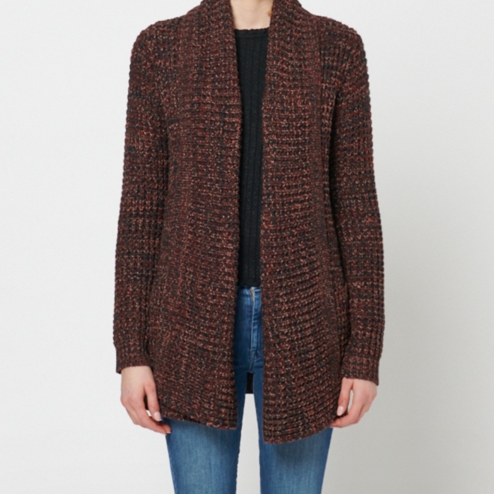 John+Jenn Manon Cable Knit Open Cardigan
